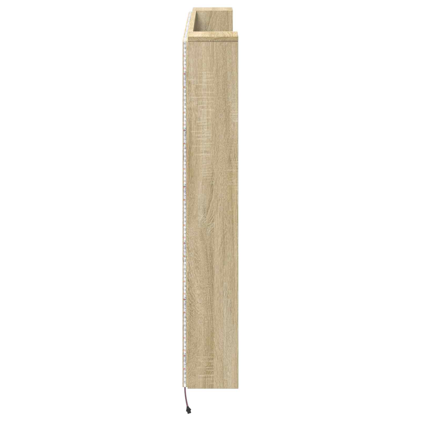 Hoofdbord Kast met LED met plank Sonoma 140 x 16,5 x 103,5 cm