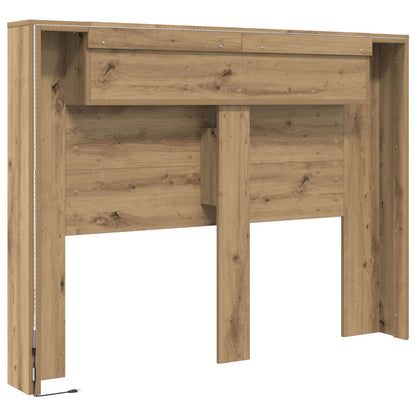 Hoofdbord Kast met LED Artisan Eik 140 x 16,5 x 103,5 cm