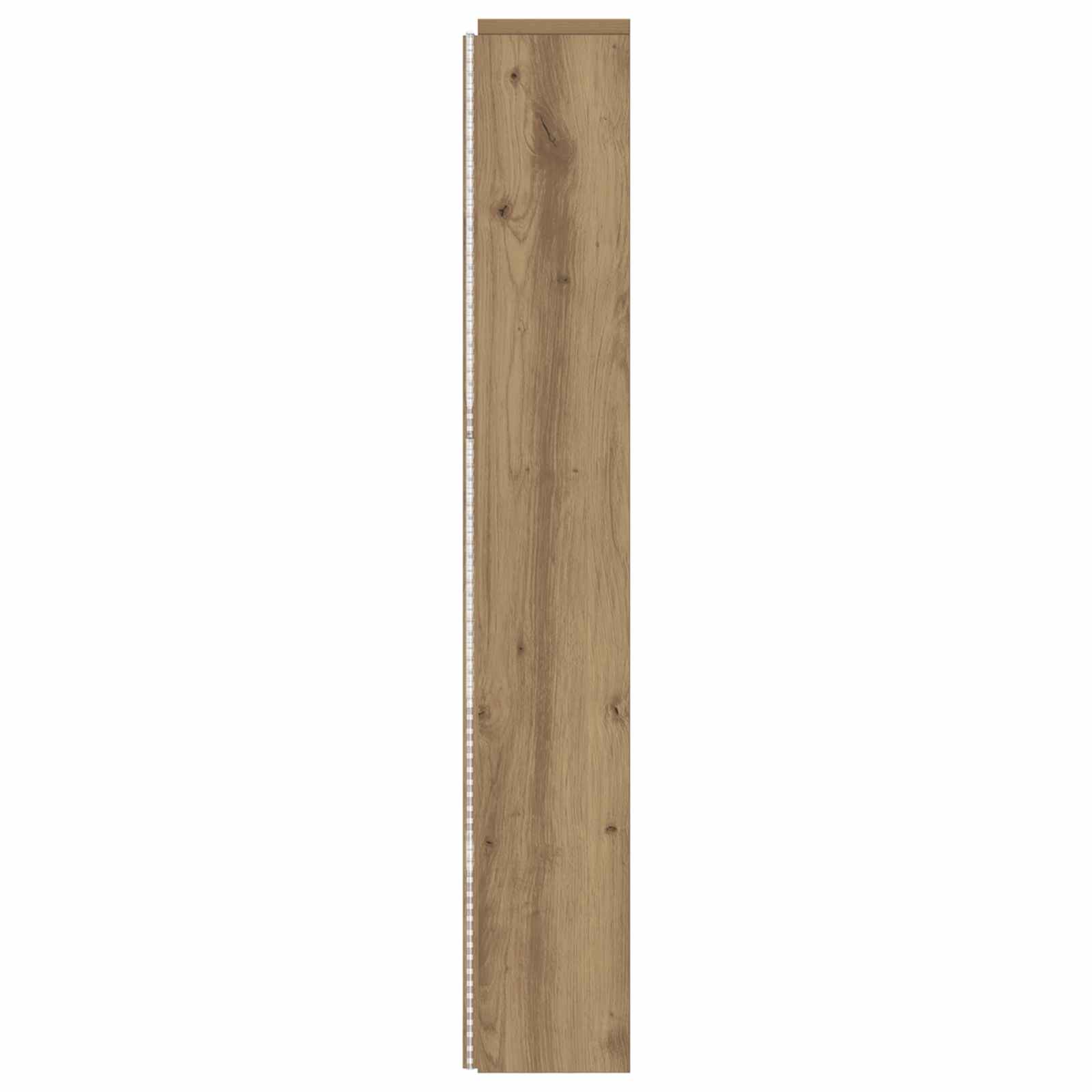 Hoofdbord Kast met LED Artisan Eik 140 x 16,5 x 103,5 cm