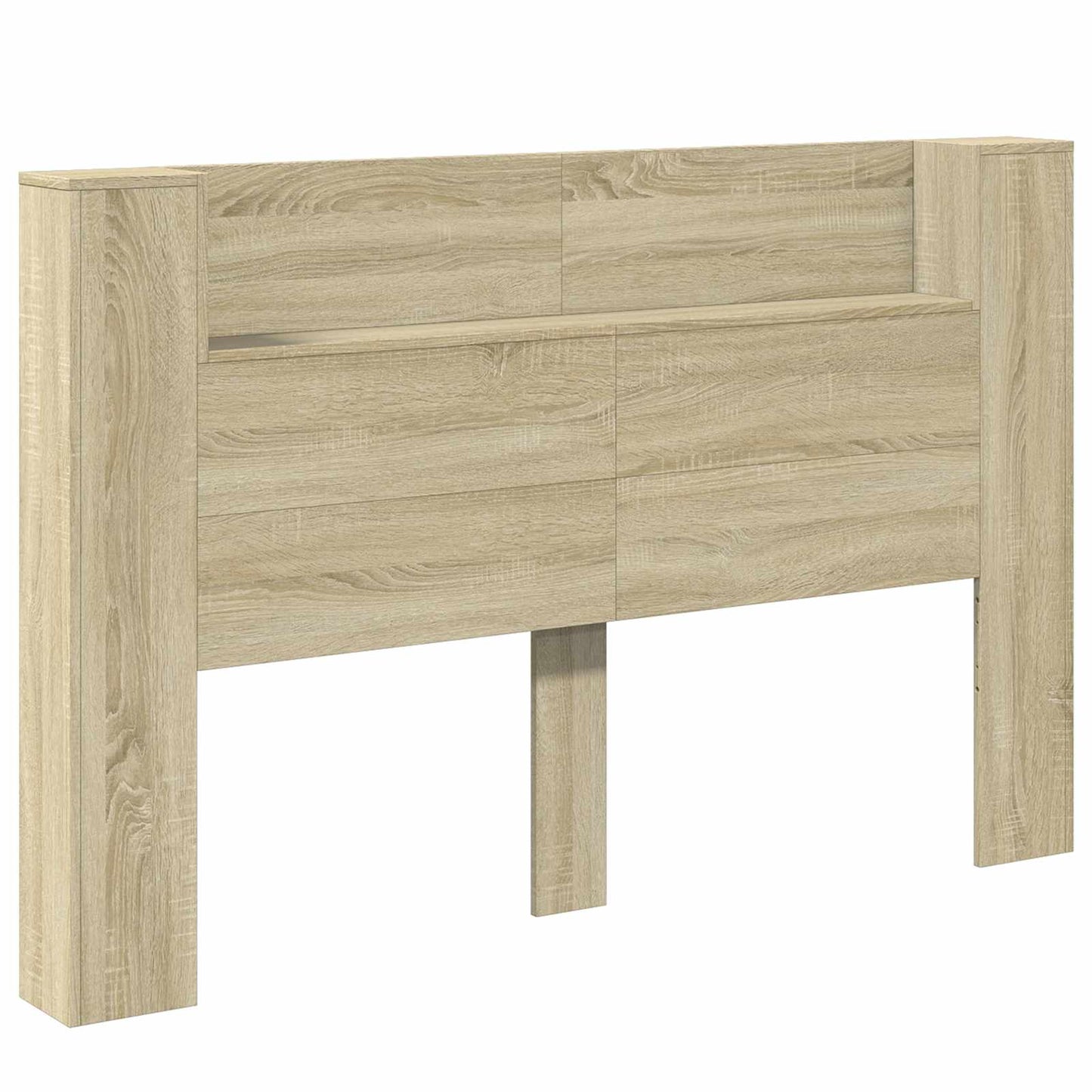 Hoofdbord Kast met LED met plank Sonoma 160 x 16,5 x 103,5 cm