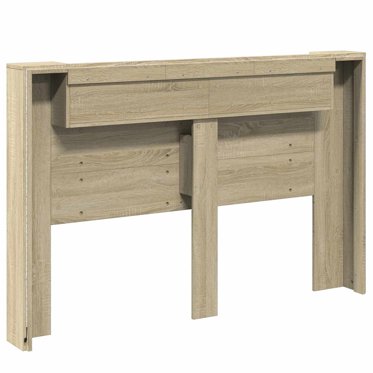 Hoofdbord Kast met LED met plank Sonoma 160 x 16,5 x 103,5 cm