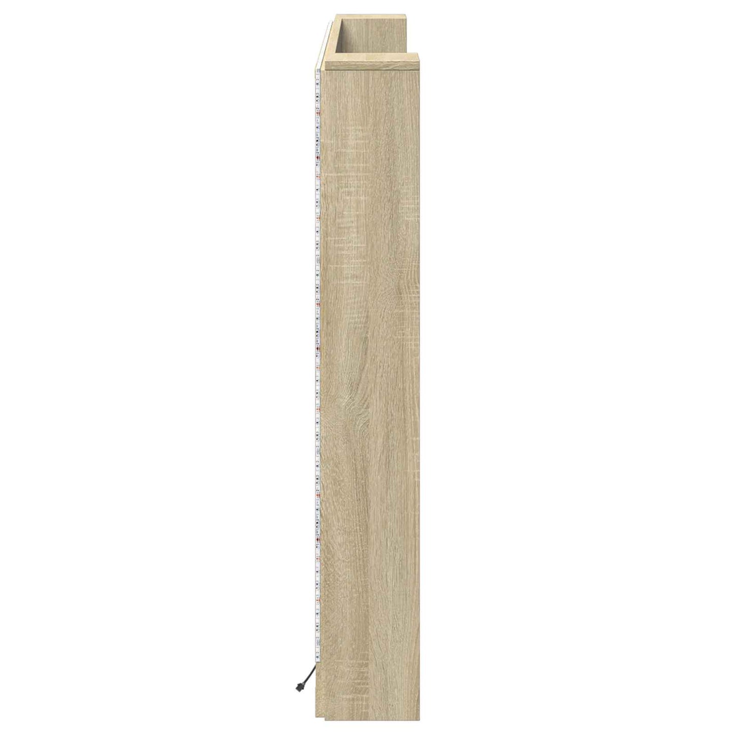 Hoofdbord Kast met LED met plank Sonoma 160 x 16,5 x 103,5 cm