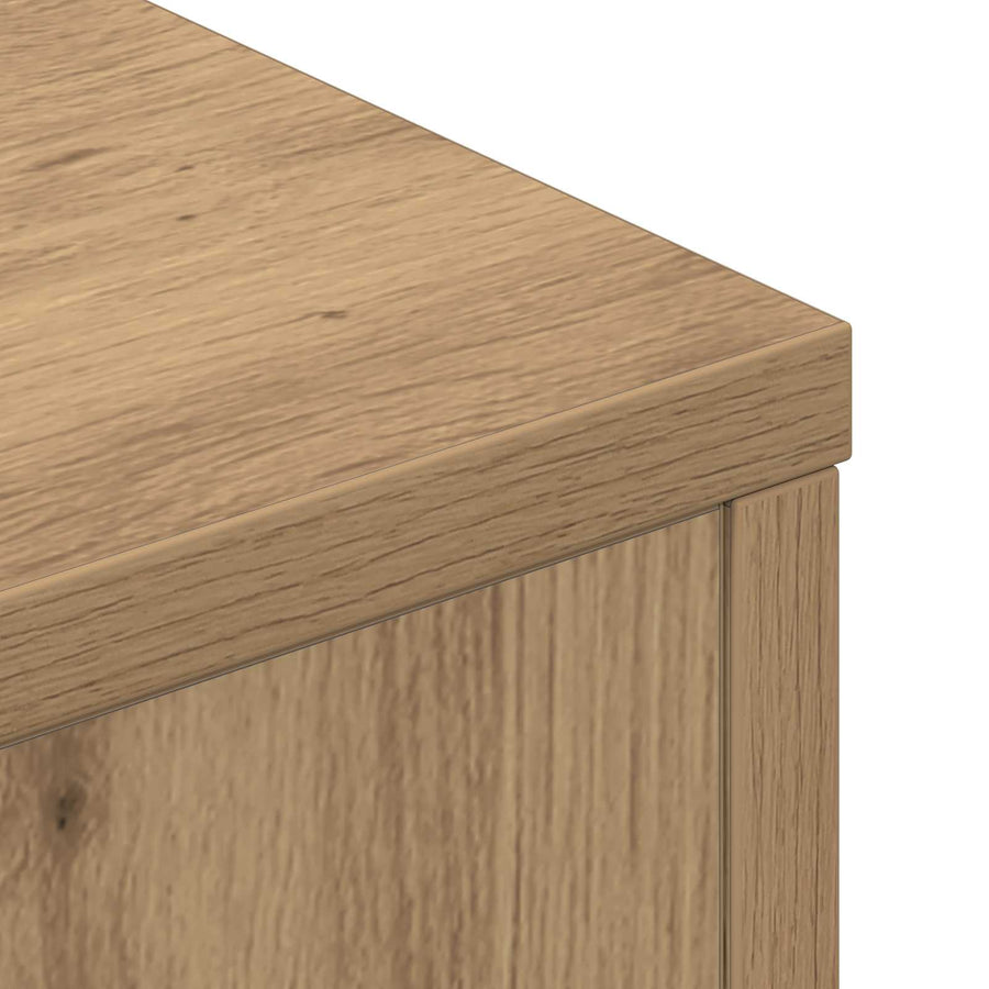 Hoofdbord Kast met LED Artisan Eik 160 x 16,5 x 103,5 cm