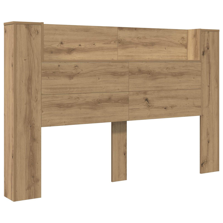 Hoofdbord Kast met LED Artisan Eik 160 x 16,5 x 103,5 cm
