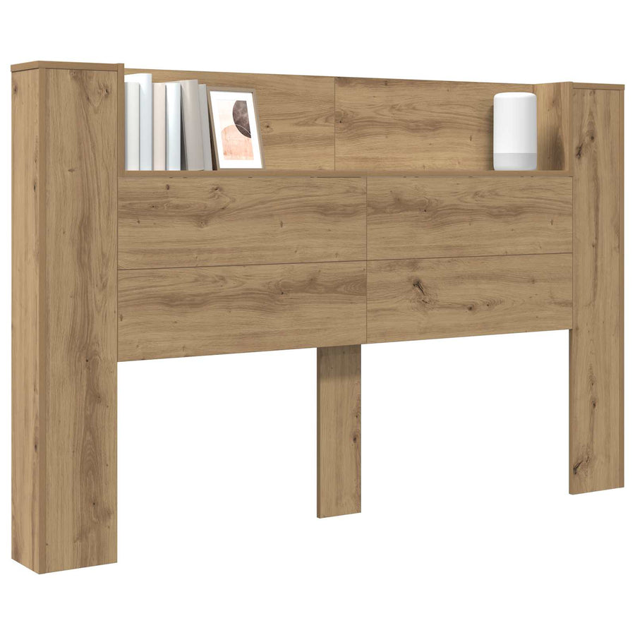 Hoofdbord Kast met LED Artisan Eik 160 x 16,5 x 103,5 cm