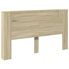 Hoofdbord Kast met LED met plank Sonoma 180 x 16,5 x 103,5 cm