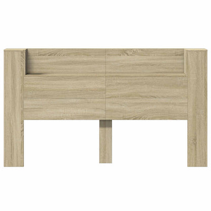 Hoofdbord Kast met LED met plank Sonoma 180 x 16,5 x 103,5 cm