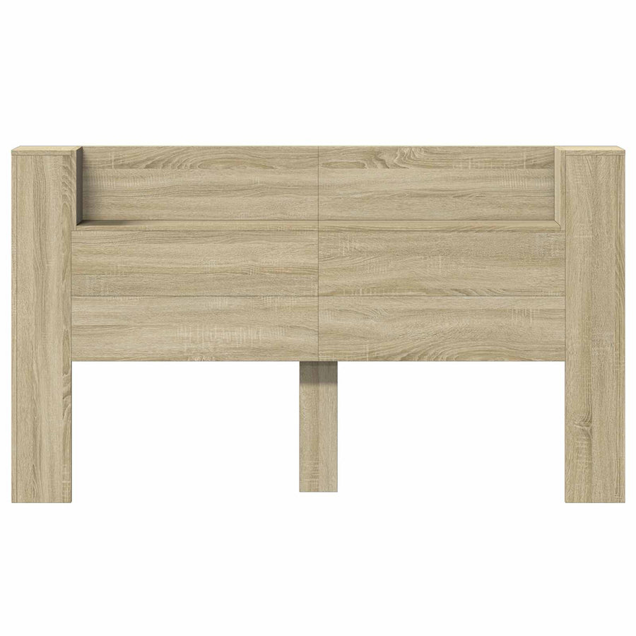 Hoofdbord Kast met LED met plank Sonoma 180 x 16,5 x 103,5 cm