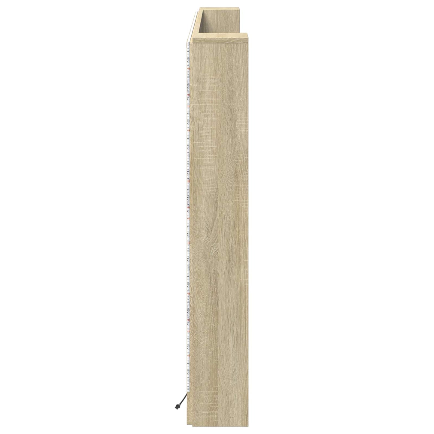 Hoofdbord Kast met LED met plank Sonoma 180 x 16,5 x 103,5 cm