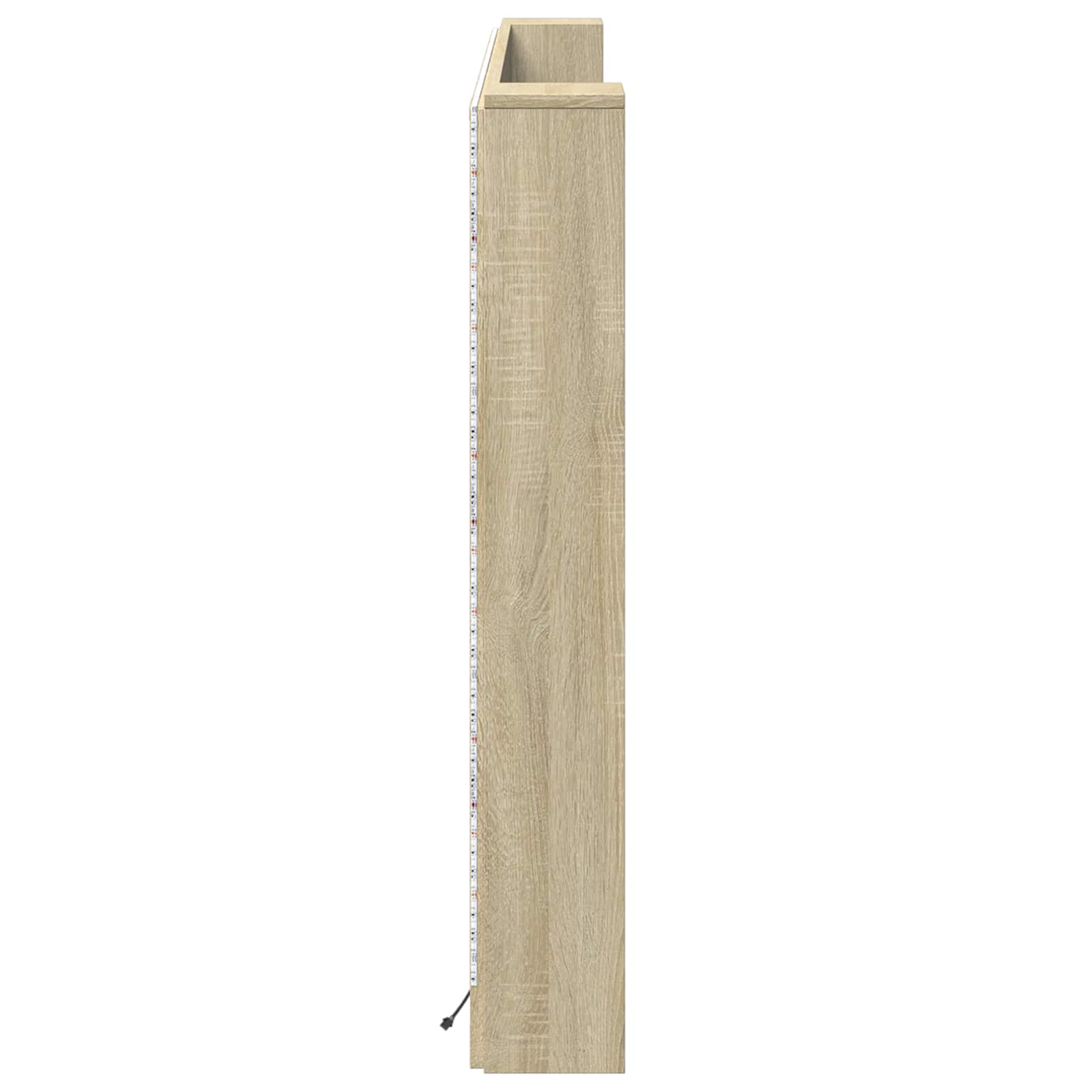 Hoofdbord Kast met LED met plank Sonoma 180 x 16,5 x 103,5 cm