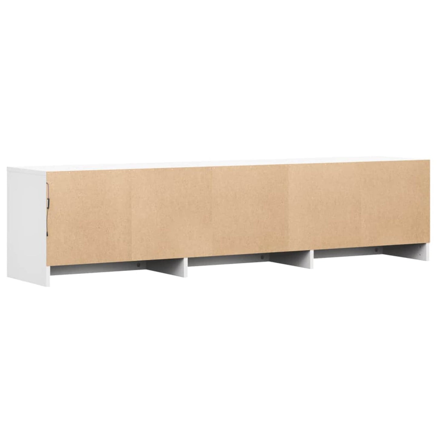 TV-kast met LED met lade Wit 165 x 34 x 40 cm Bewerkt hout