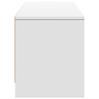 TV-kast met LED met lade Wit 165 x 34 x 40 cm Bewerkt hout