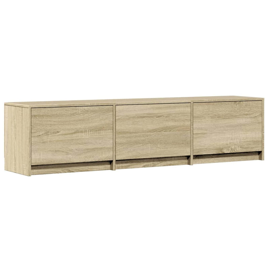 TV-kast met LED met lade Sonoma 165 x 34 x 40 cm Bewerkt hout