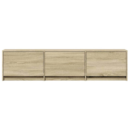 TV-kast met LED met lade Sonoma 165 x 34 x 40 cm Bewerkt hout