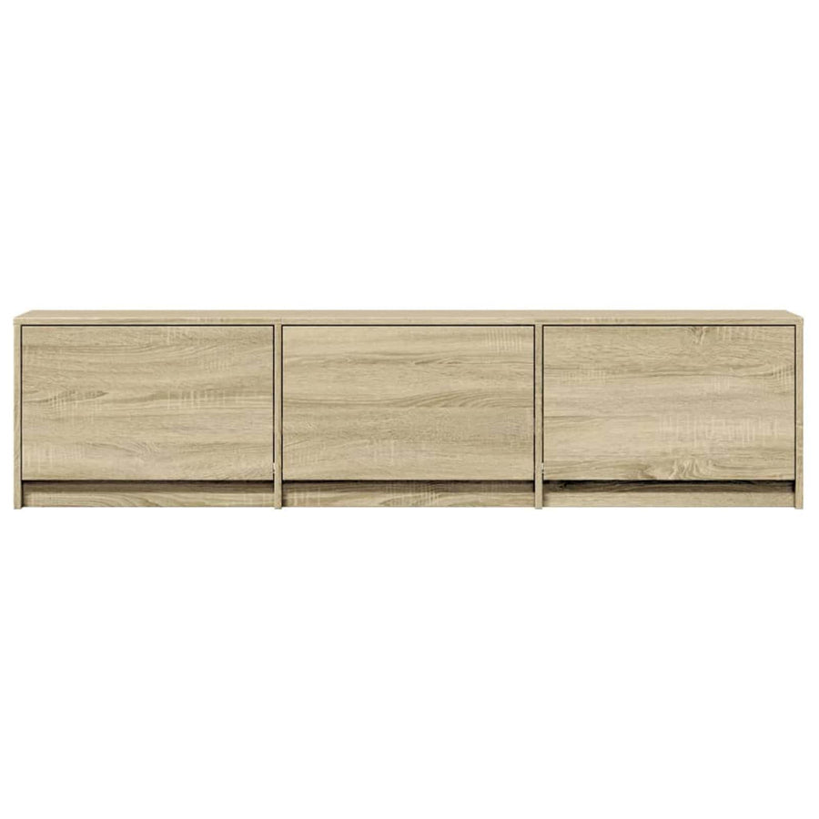 TV-kast met LED met lade Sonoma 165 x 34 x 40 cm Bewerkt hout