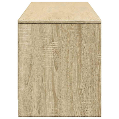 TV-kast met LED met lade Sonoma 165 x 34 x 40 cm Bewerkt hout