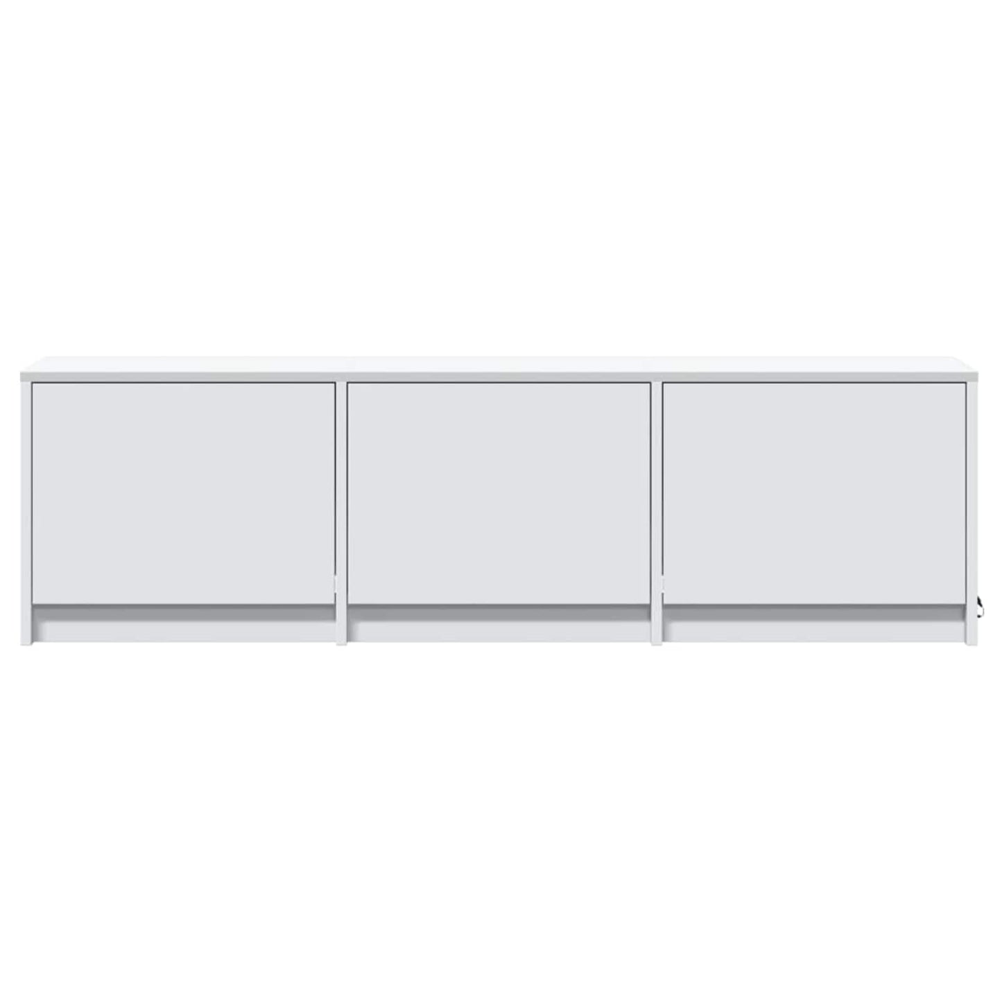 TV-kast met LED met lade Wit 140 x 34 x 40 cm Bewerkt hout