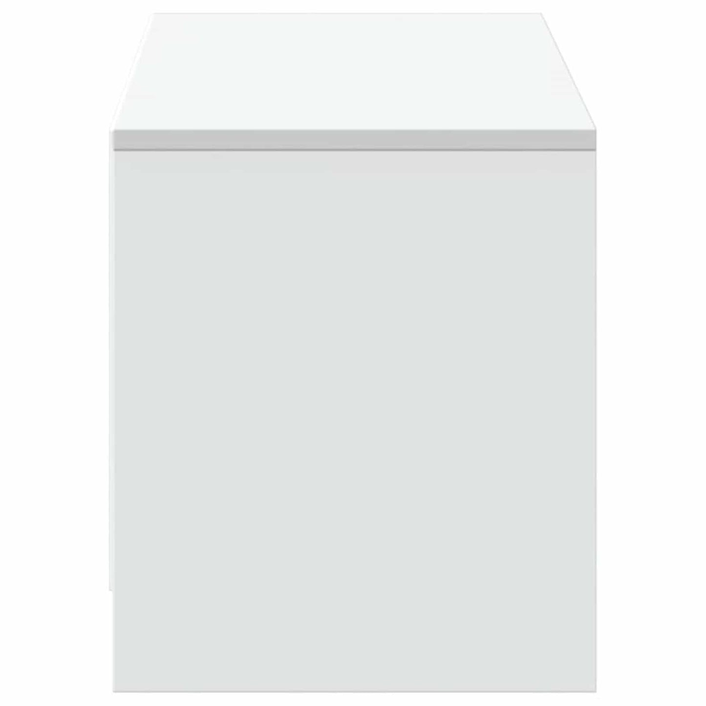 TV-kast met LED met lade Wit 140 x 34 x 40 cm Bewerkt hout
