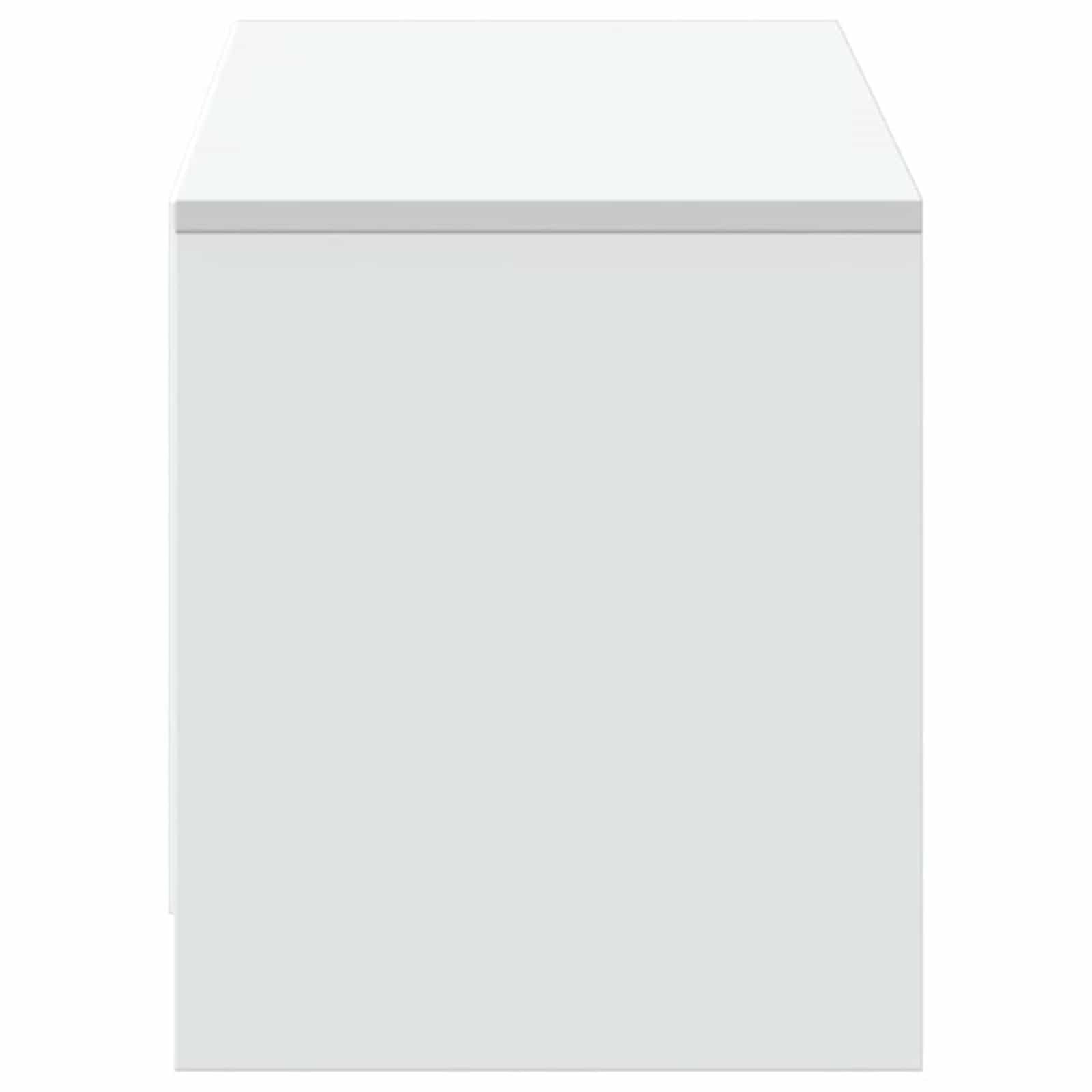 TV-kast met LED met lade Wit 140 x 34 x 40 cm Bewerkt hout