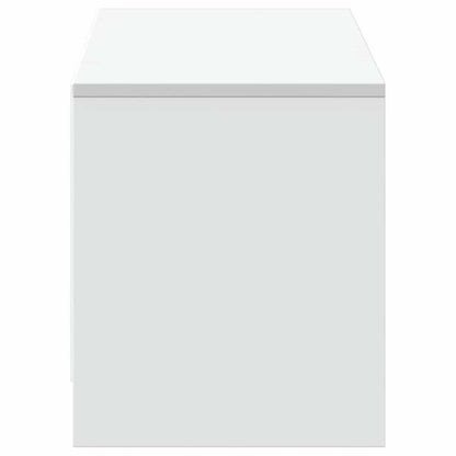TV-kast met LED met lade Wit 140 x 34 x 40 cm Bewerkt hout