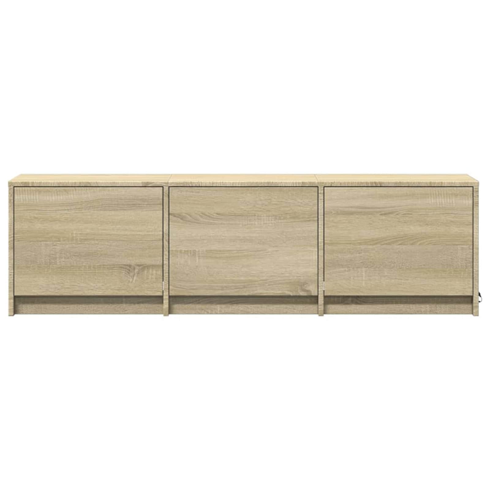 TV-kast met LED met lade Sonoma 140 x 34 x 40 cm Bewerkt hout