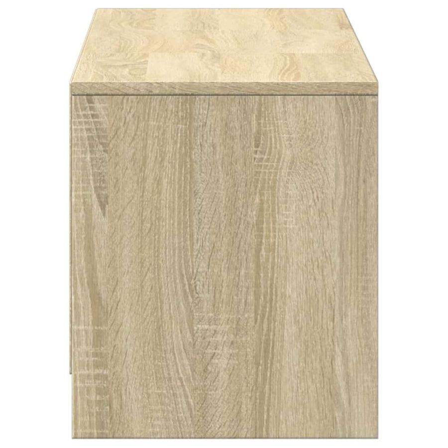 TV-kast met LED met lade Sonoma 140 x 34 x 40 cm Bewerkt hout