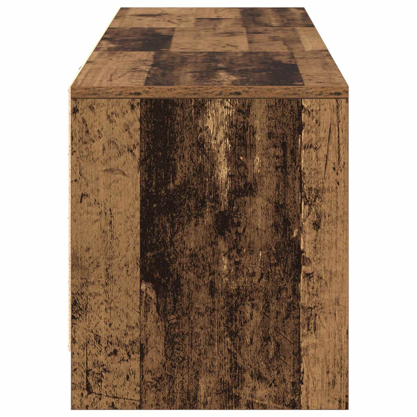 TV-kast met LED met lade Oudhout 140 x 34 x 40 cm Bewerkt hout