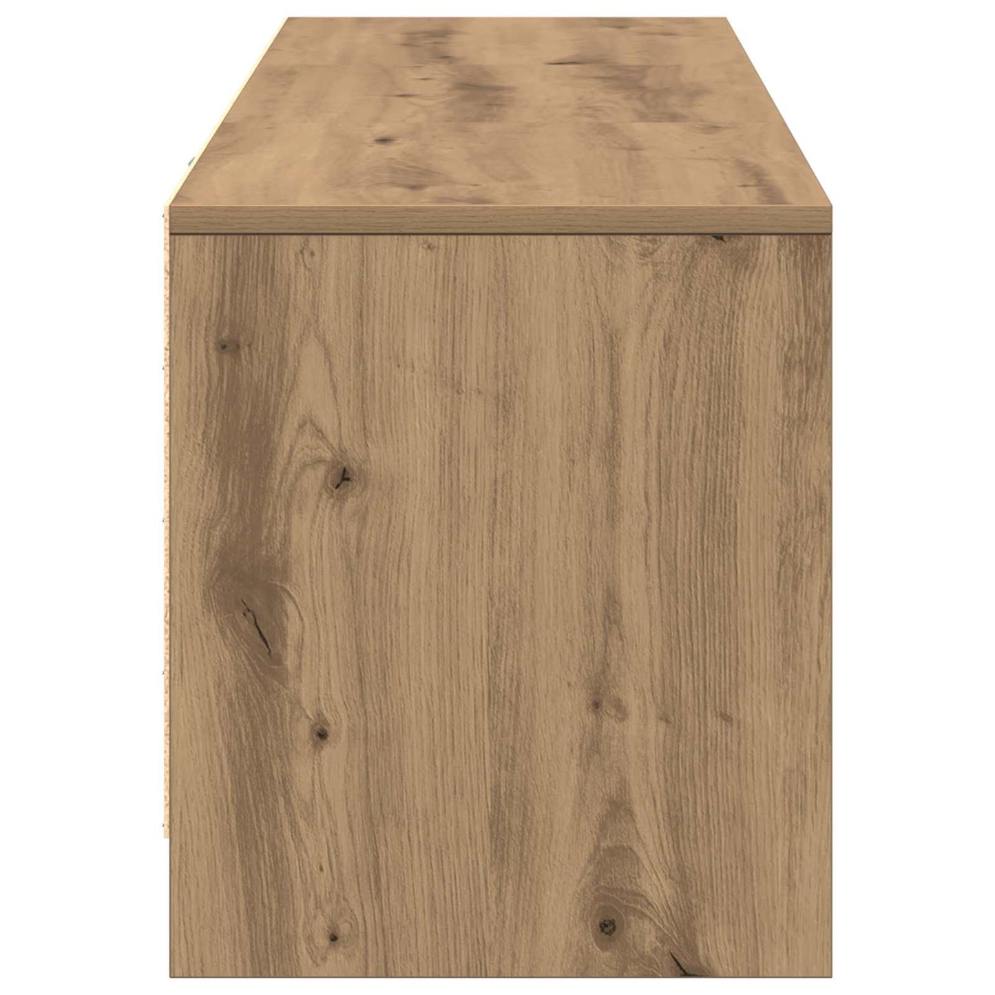 TV-kast met LED Artisan Eiken 140 x 34 x 40 cm Bewerkt hout