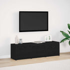 Tv-kast 140x34x40 cm zwart eiken bewerkt hout