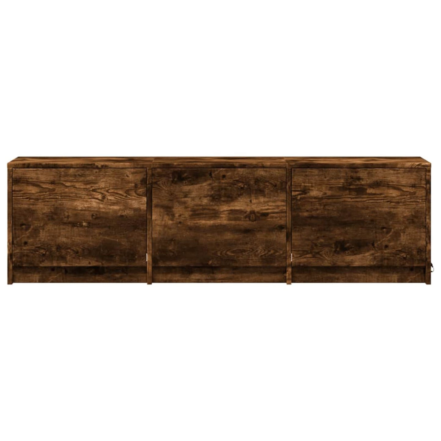 TV-kast met LED Gerookt eiken 140 x 34 x 40 cm Bewerkt hout