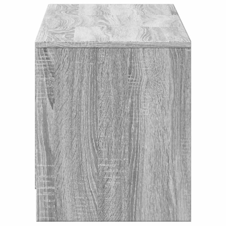 TV-kast met LED Grijs Sonoma 140 x 34 x 40 cm Bewerkt hout