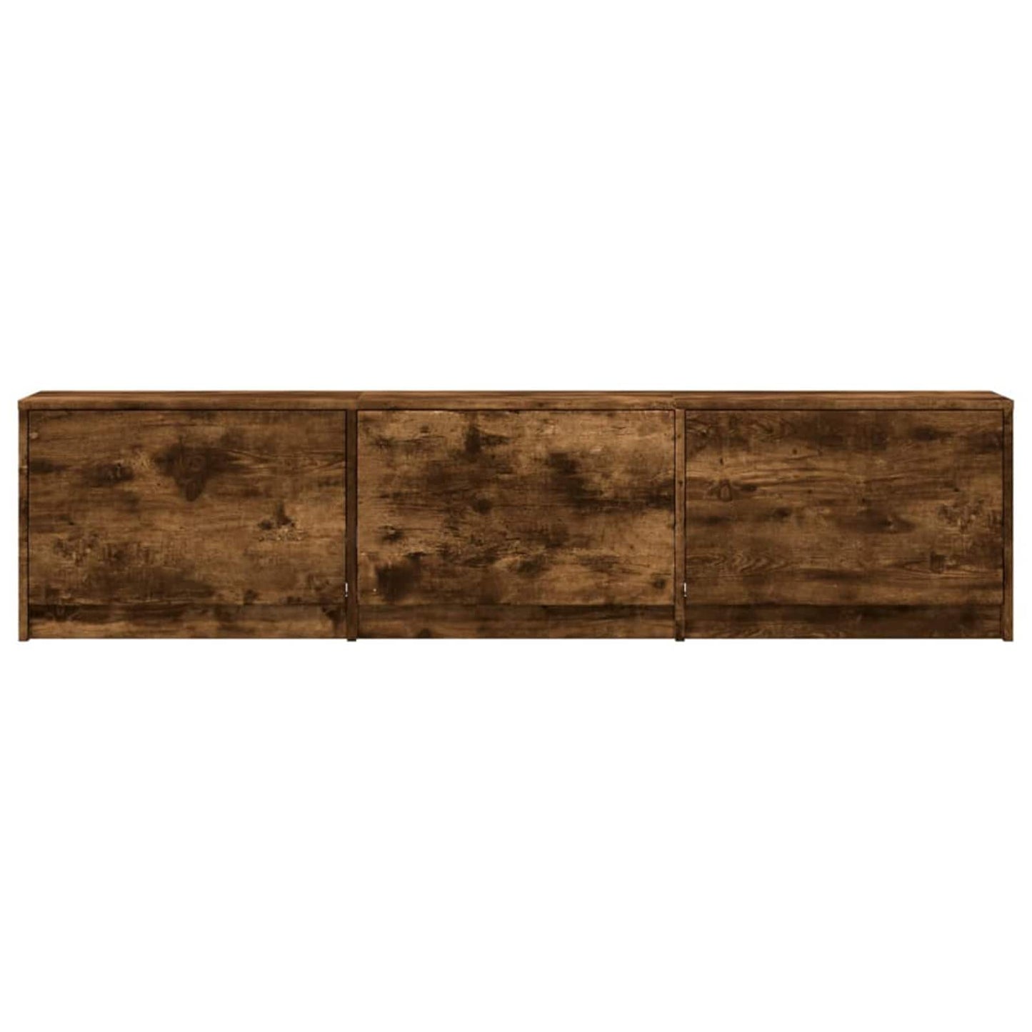 TV-kast met LED Gerookt eiken 165 x 34 x 40 cm Bewerkt hout