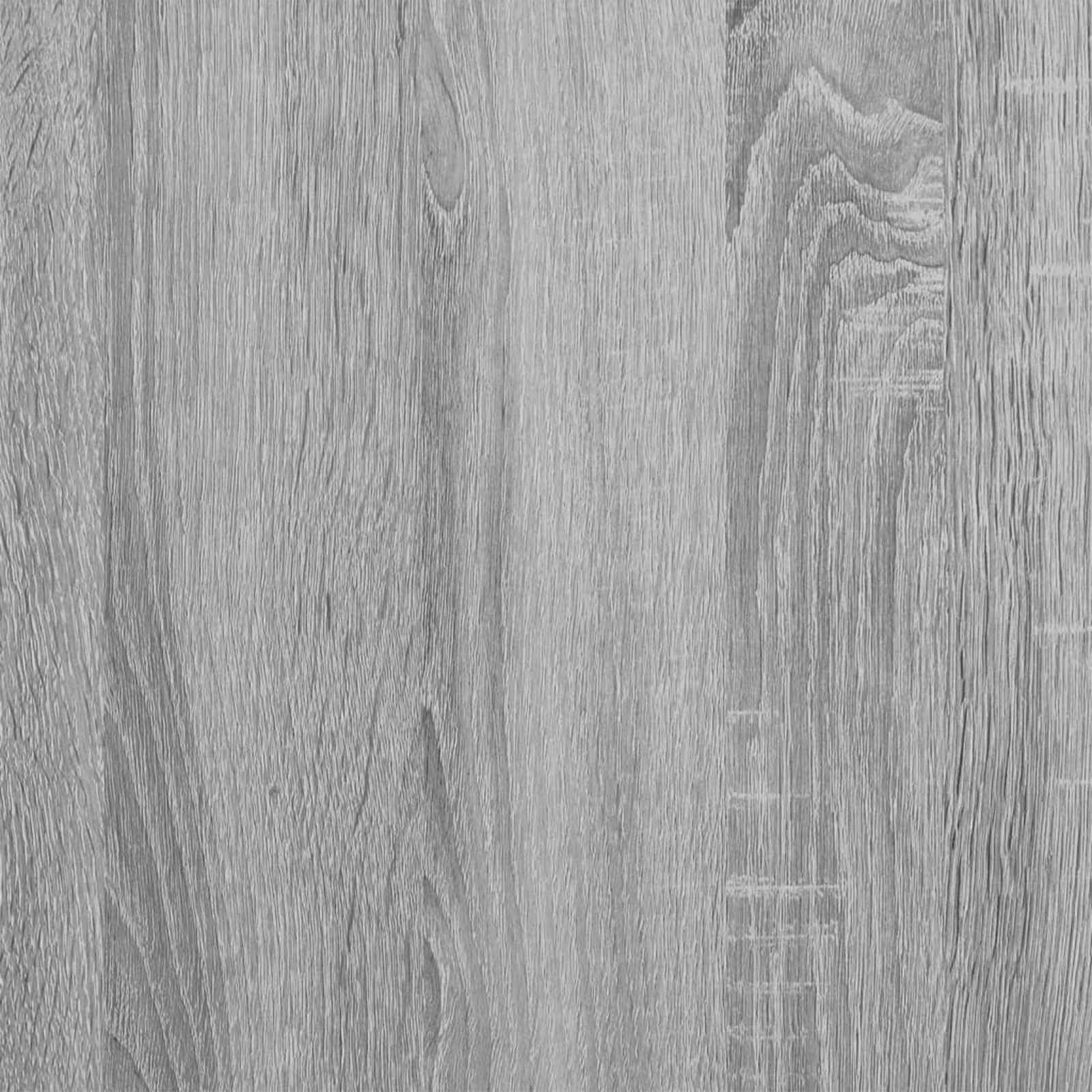 TV-kast met LED Grijs Sonoma 165 x 34 x 40 cm Bewerkt hout