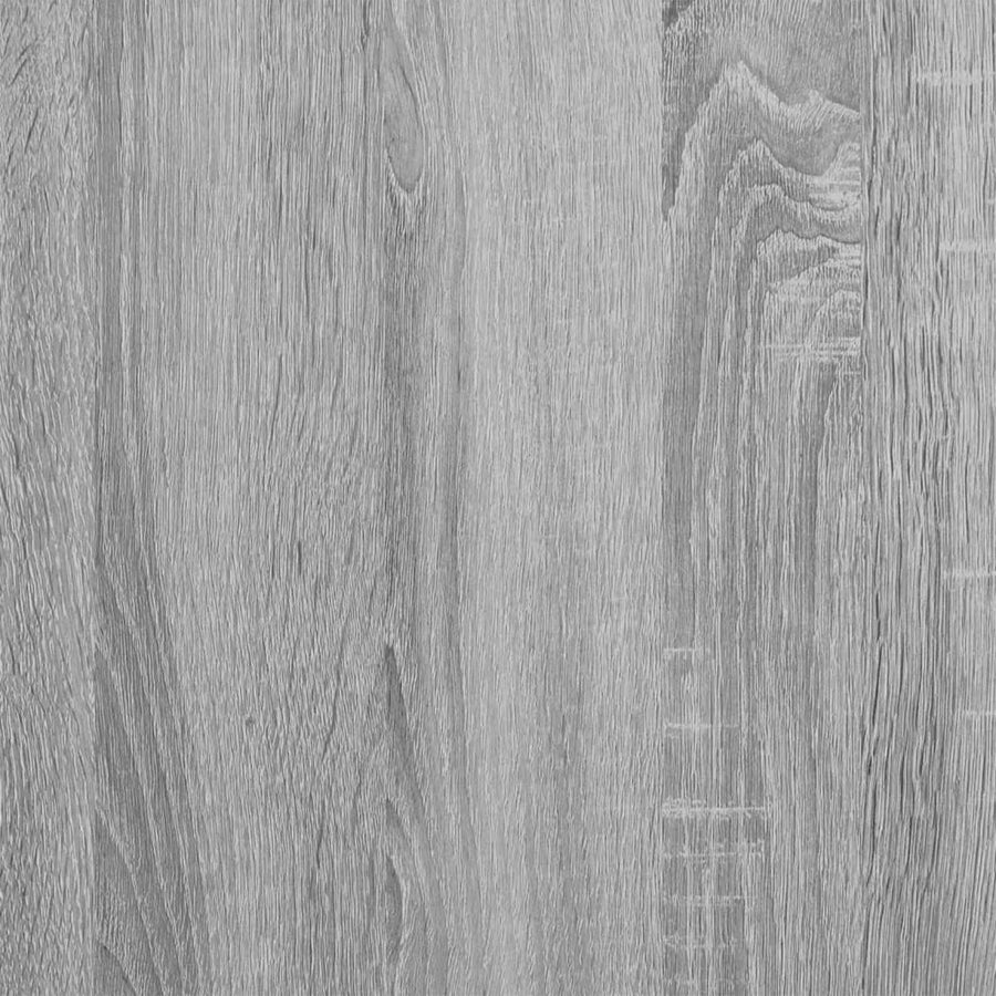 TV-kast met LED Grijs Sonoma 165 x 34 x 40 cm Bewerkt hout