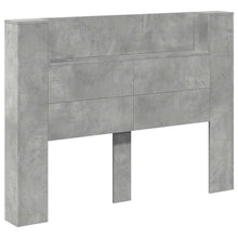 Hoofdbord Kast met LED Betonkleurig 140 x 16,5 x 103,5 cm