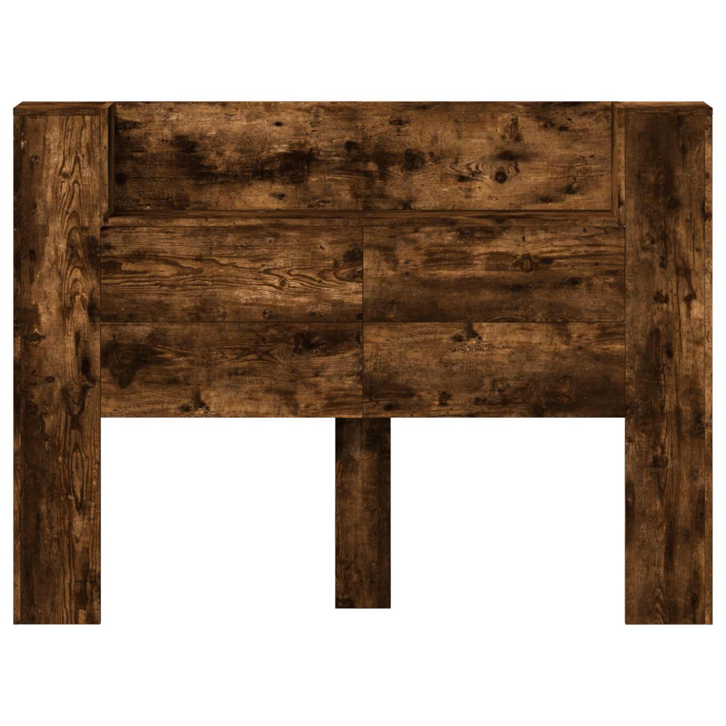 Hoofdbord Kast met LED Gerookt eiken 140 x 16,5 x 103,5 cm