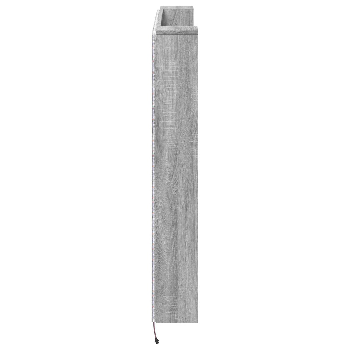 Hoofdbord Kast met LED Grijs Sonoma 140 x 16,5 x 103,5 cm