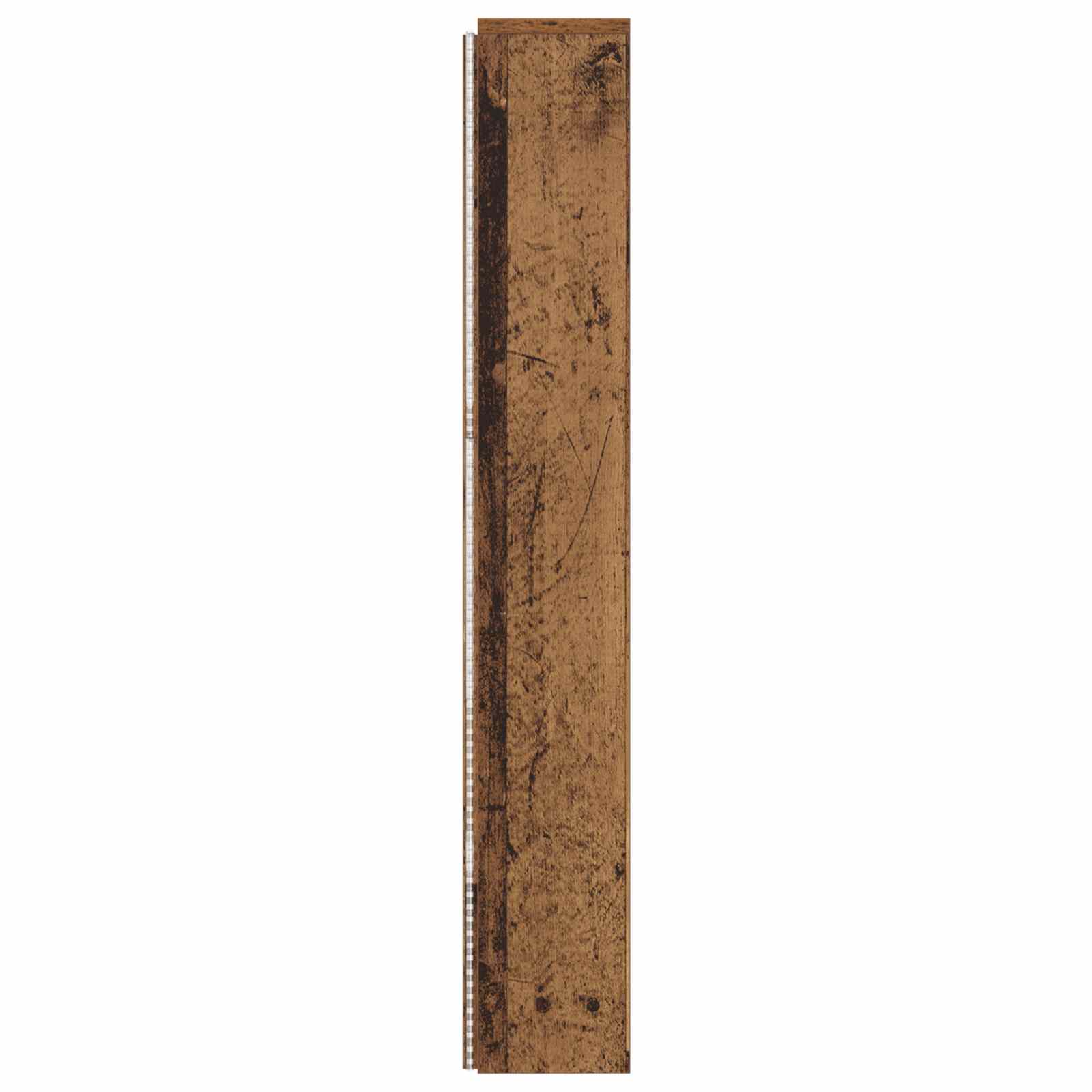 Hoofdbord Kast met LED met plank Oudhout 140 x 16,5 x 103,5 cm