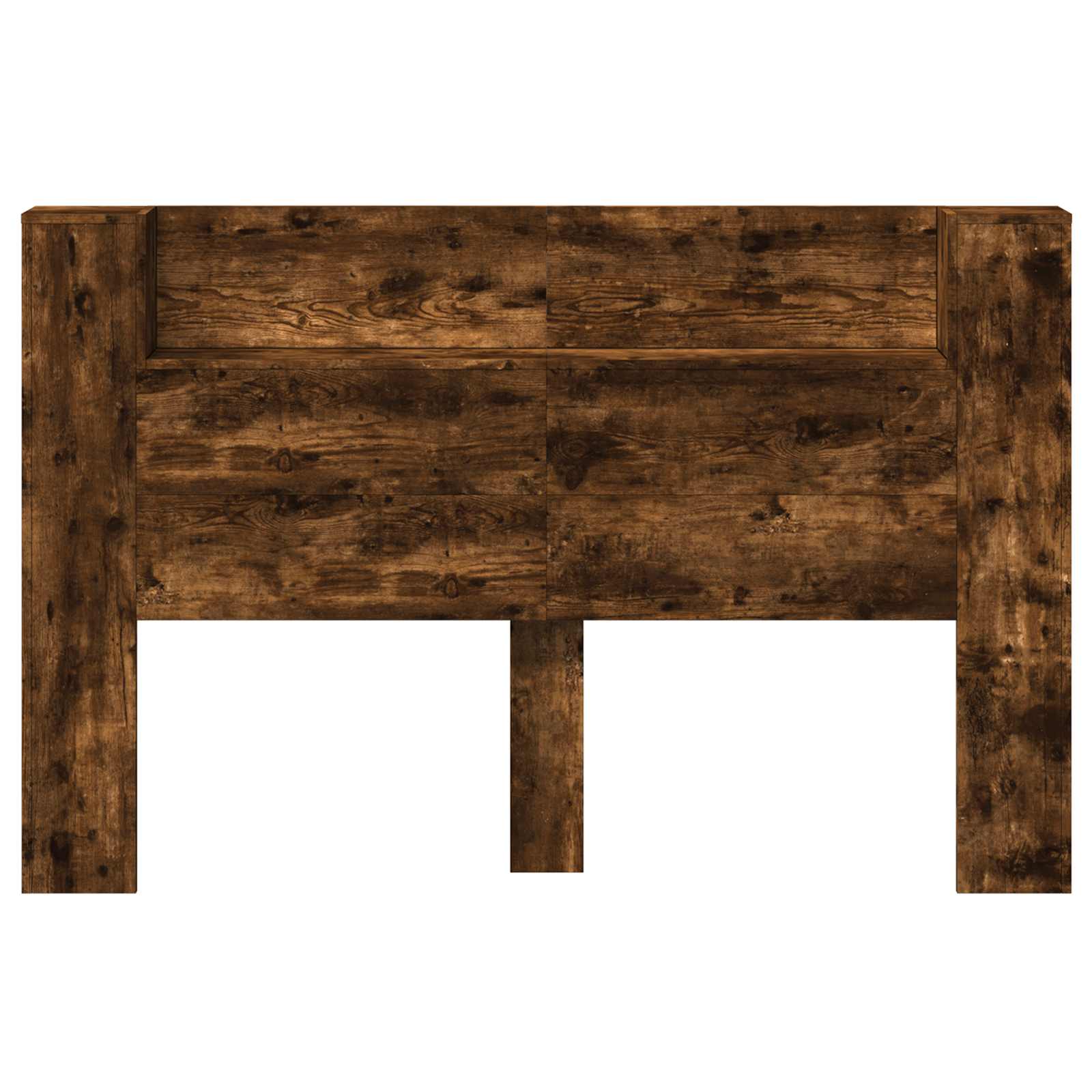 Hoofdbord Kast met LED Gerookt eiken 160 x 16,5 x 103,5 cm