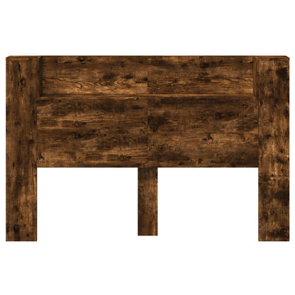 Hoofdbord Kast met LED Gerookt eiken 160 x 16,5 x 103,5 cm