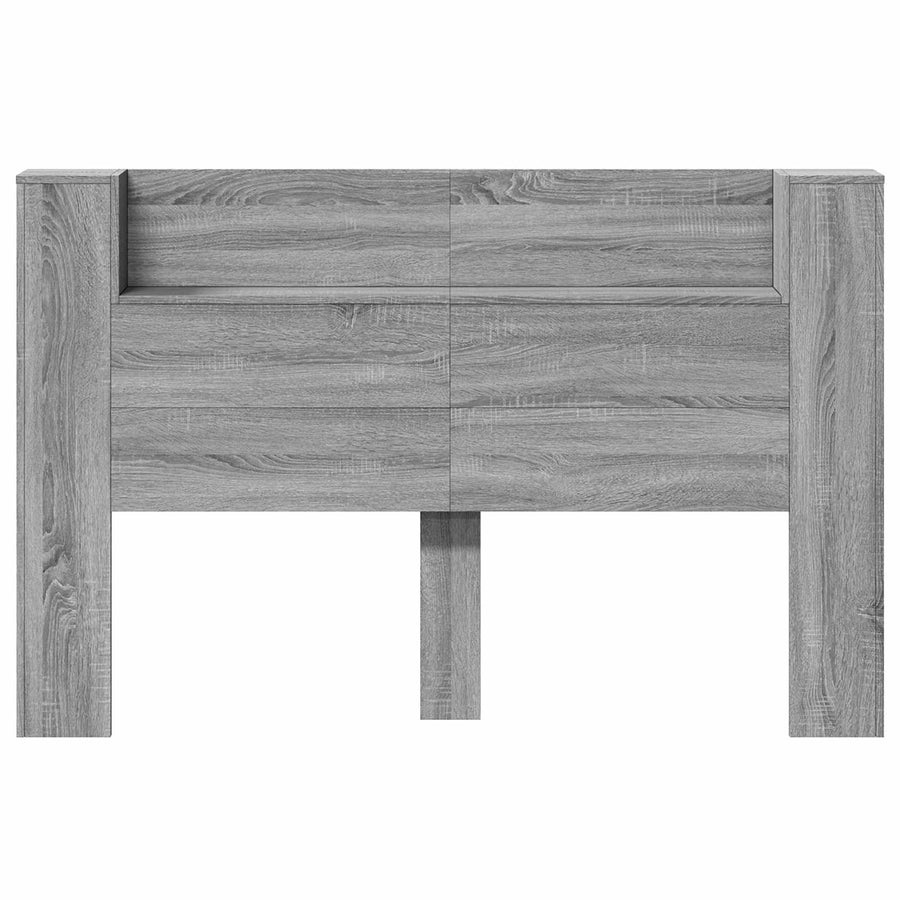 Hoofdbord Kast met LED Grijs Sonoma 160 x 16,5 x 103,5 cm