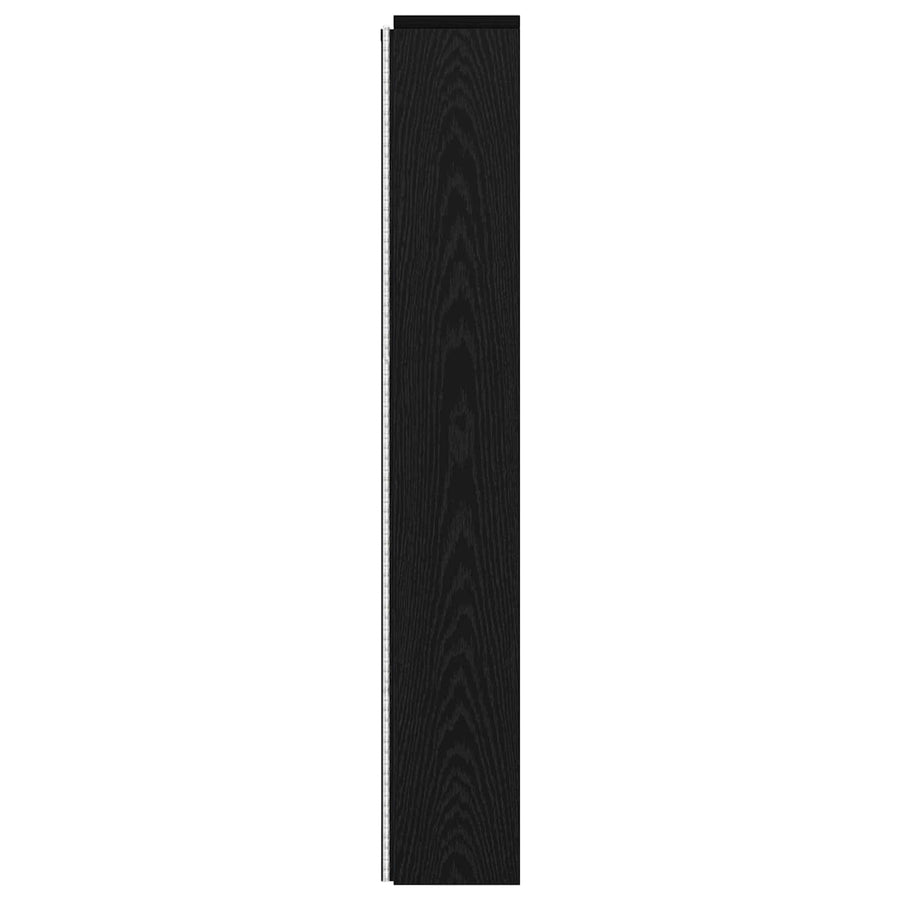 Hoofdbord Kast met LED Zwart Eiken 160 x 16,5 x 103,5 cm
