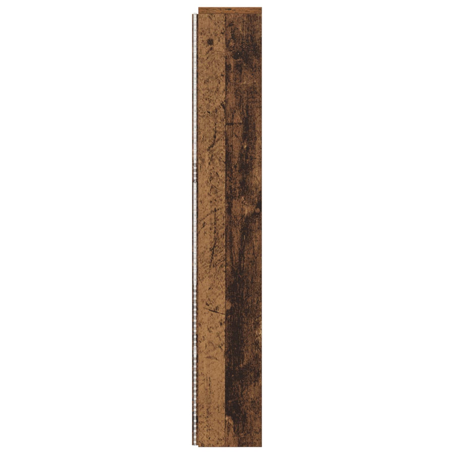 Hoofdbord Kast met LED met plank Oudhout 180 x 16,5 x 103,5 cm