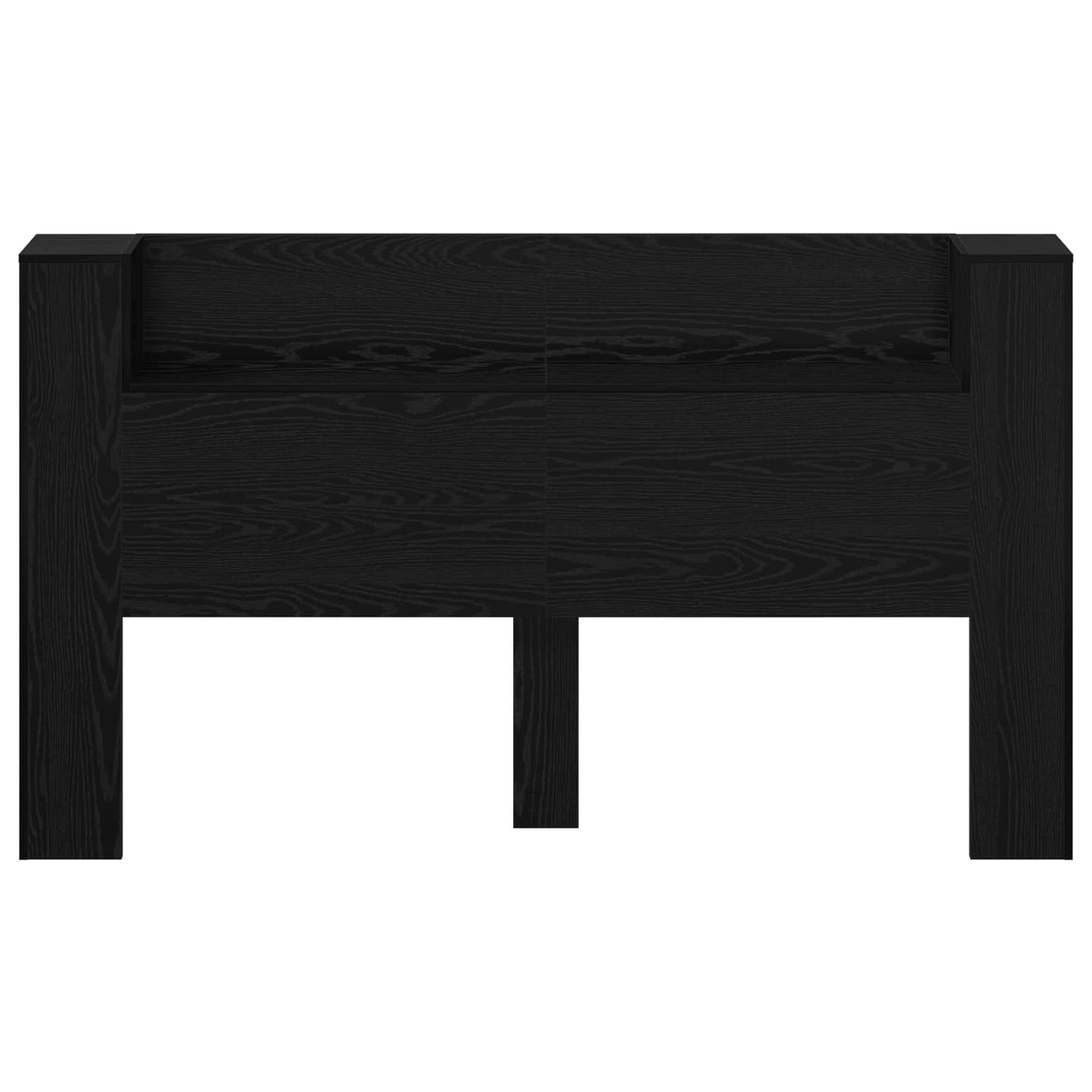 Hoofdbord Kast met LED Zwart Eiken 180 x 16,5 x 103,5 cm