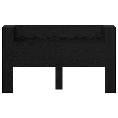Hoofdbord Kast met LED Zwart Eiken 180 x 16,5 x 103,5 cm