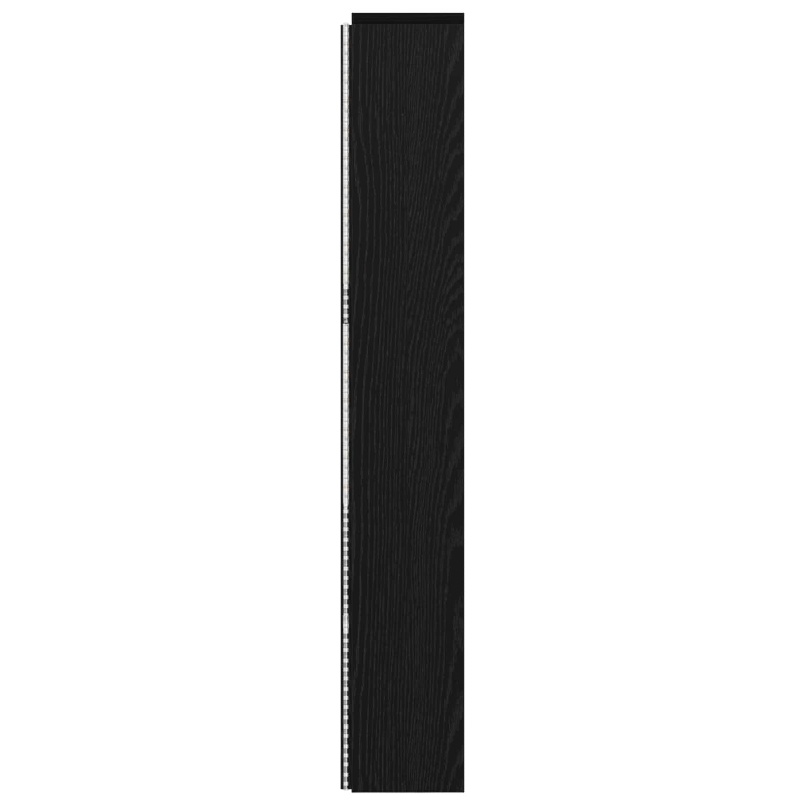 Hoofdbord Kast met LED Zwart Eiken 180 x 16,5 x 103,5 cm