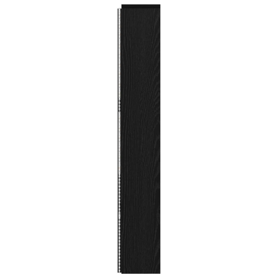 Hoofdbord Kast met LED Zwart Eiken 180 x 16,5 x 103,5 cm