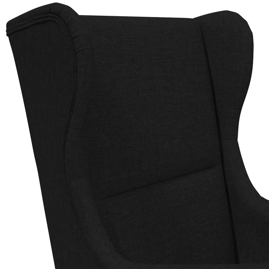 Fauteuil Zwart Stof
