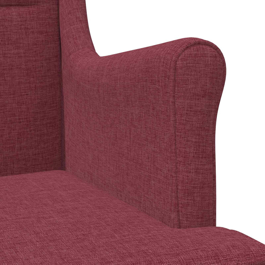 Fauteuil Wijnrood Stof