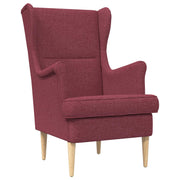 Fauteuil wijnrood stof 65x79x100 cm